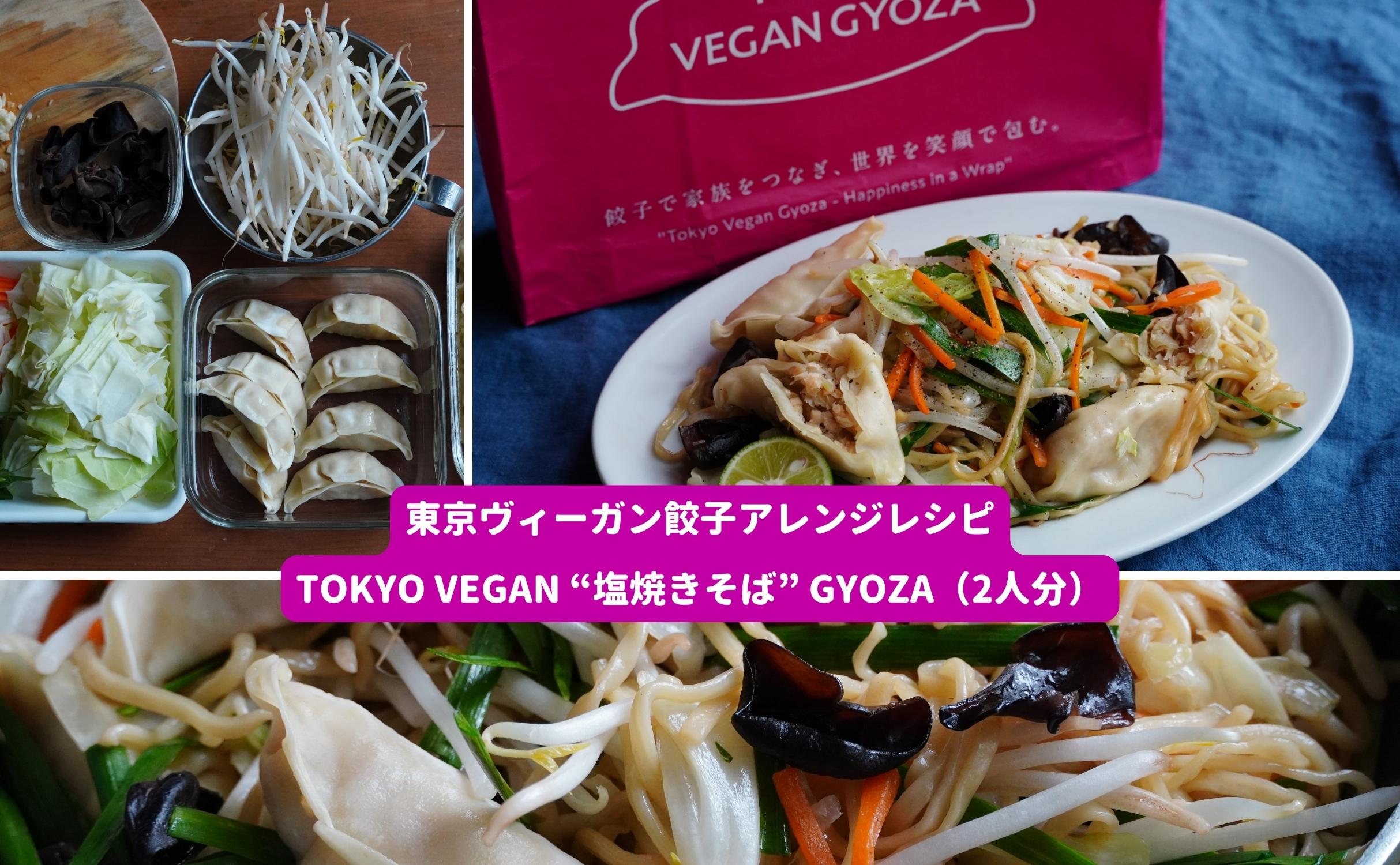 #東京ヴィーガン餃子アレンジレシピ:Tokyo Vegan “塩焼きそば” Gyoza(2人分) - Grino