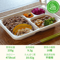 【16種類の野菜と玄米ごはん】玄米の旨味引き立つ腸活本格スパイスカレー弁当 - Grino