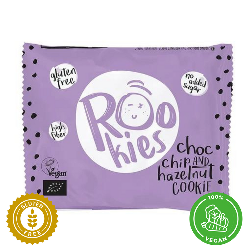 Rookies オーガニック チョコチップ＆ヘーゼルナッツクッキー